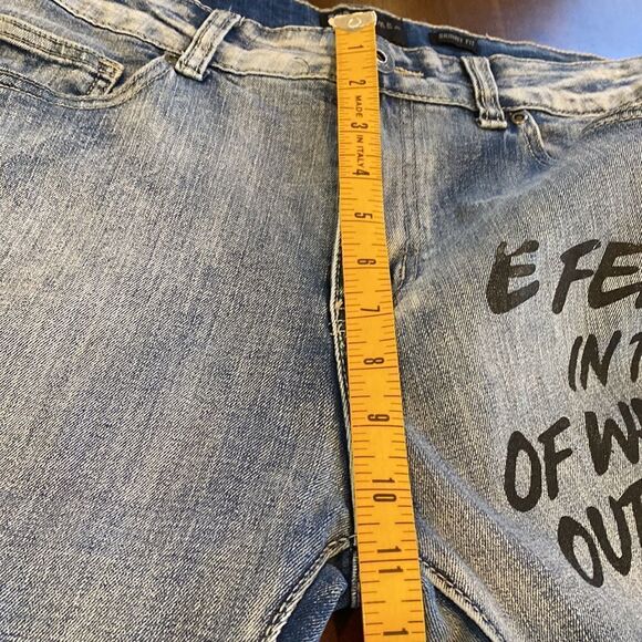Waimea Men’s Graffiti Denim Skinny Jeans Streetwear Size 32x31 - Picture 9 of 14